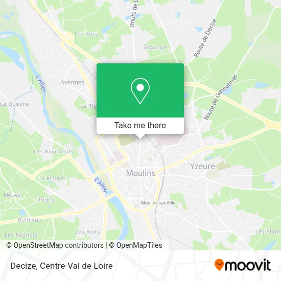Decize map