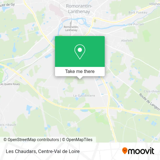 Les Chaudars map