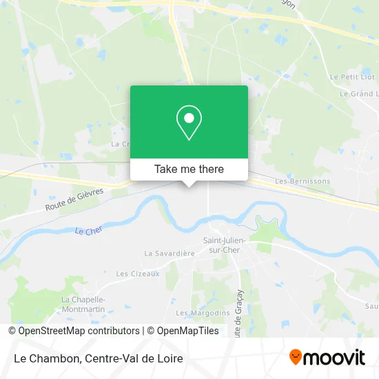 Le Chambon map
