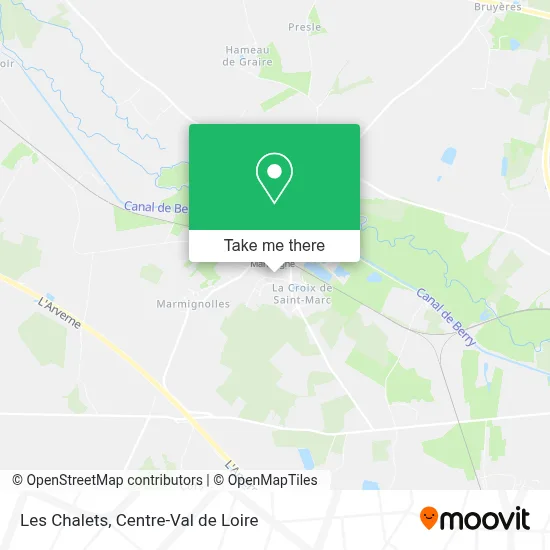 Les Chalets map