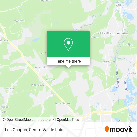 Les Chapus map