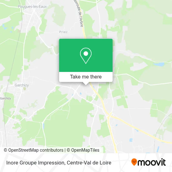 Inore Groupe Impression map