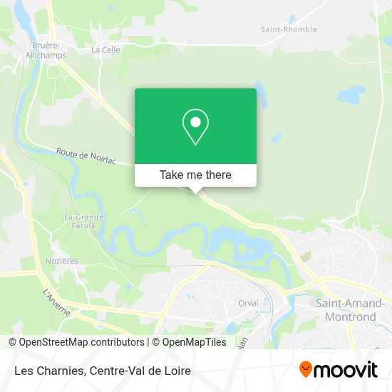 Les Charnies map