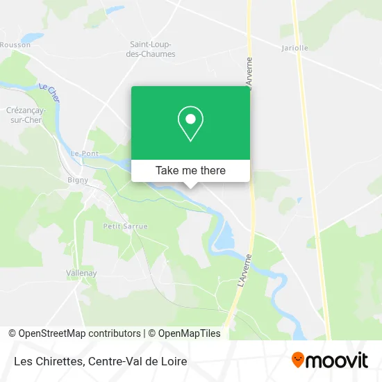 Les Chirettes map