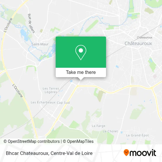 Bhcar Chateauroux map