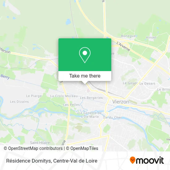 Résidence Domitys map