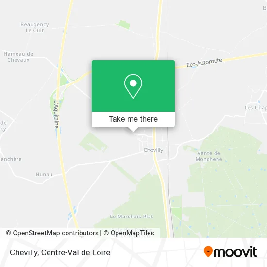 Chevilly map