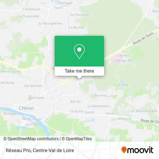 Réseau Pro map