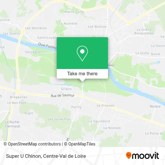 Super U Chinon map