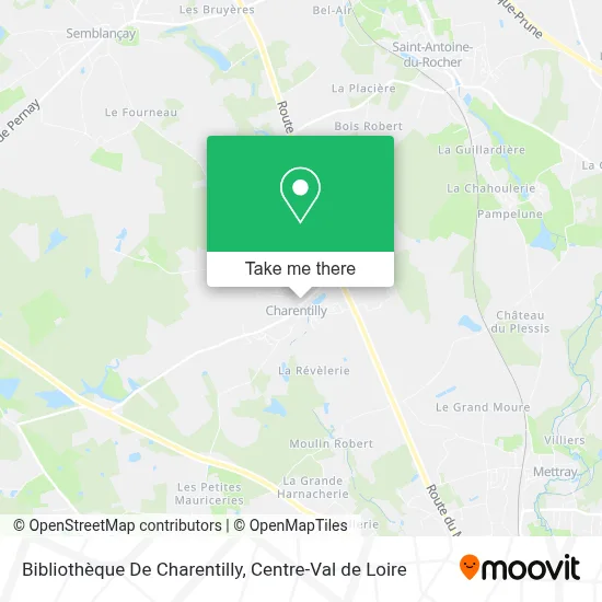 Bibliothèque De Charentilly map