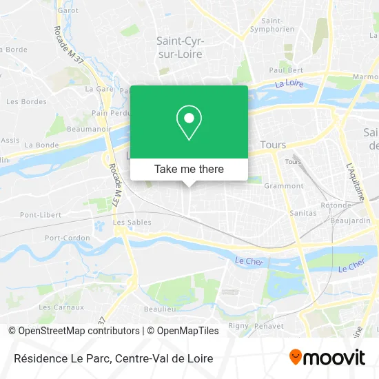 Résidence Le Parc map