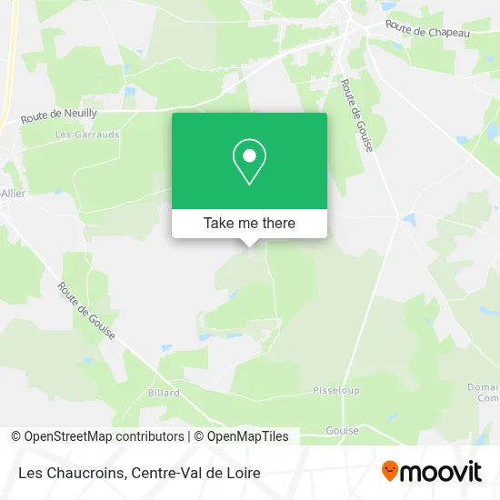 Les Chaucroins map