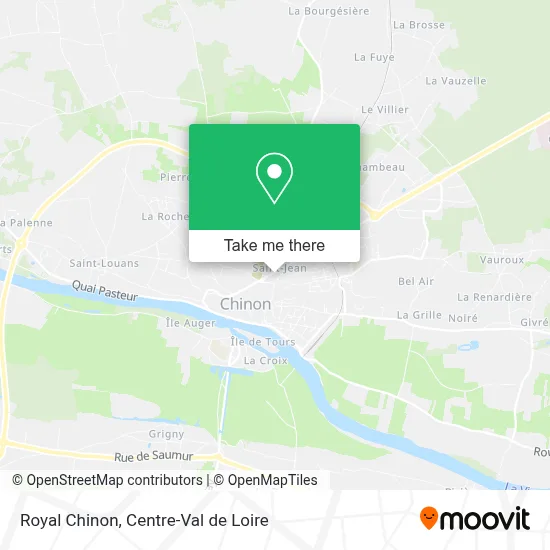 Royal Chinon map