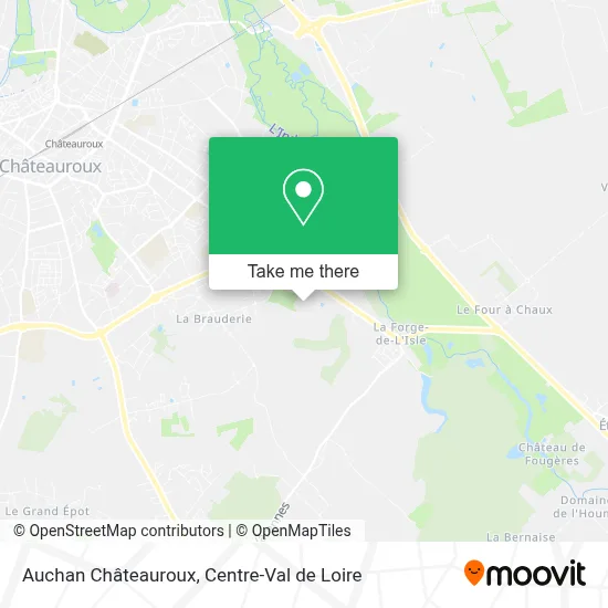 Auchan Châteauroux map