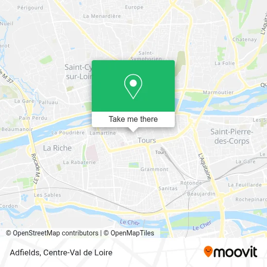 Adfields map