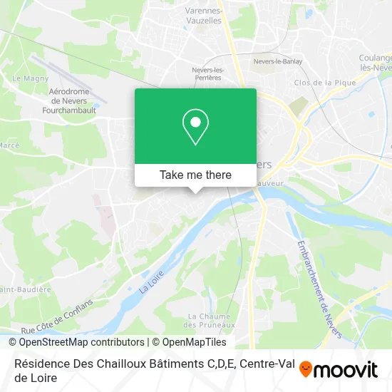 Résidence Des Chailloux Bâtiments C,D,E map