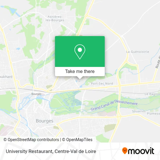 Restaurant Universitaire map
