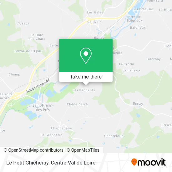 Le Petit Chicheray map