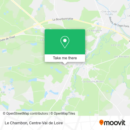 Le Chambon map