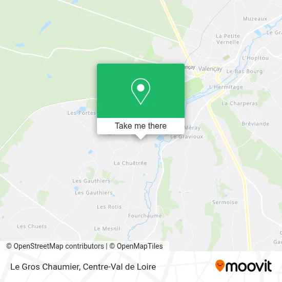 Le Gros Chaumier map
