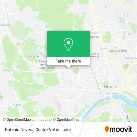 Botanic Nevers map