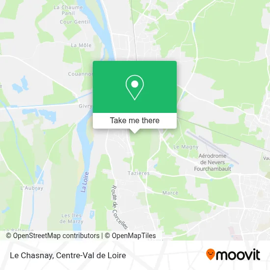 Le Chasnay map