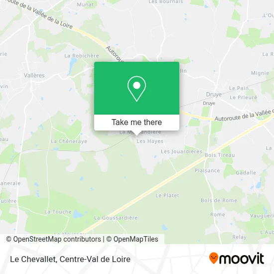 Le Chevallet map