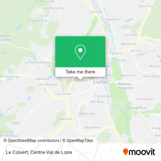 Le Colvert map