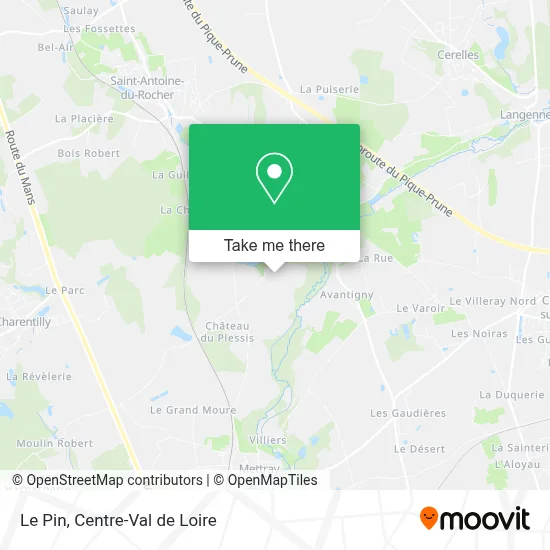 Le Pin map