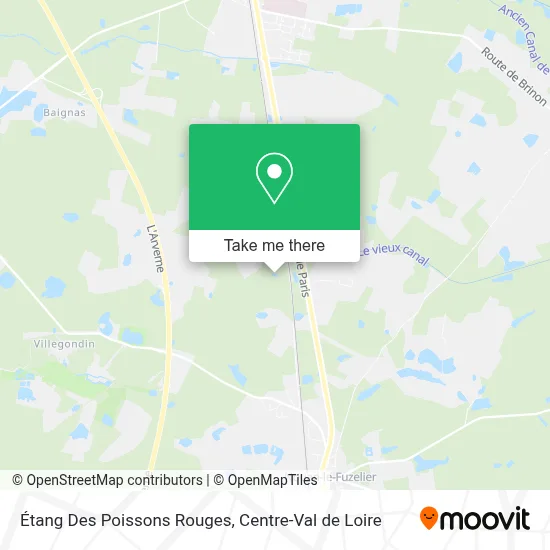 Étang Des Poissons Rouges map