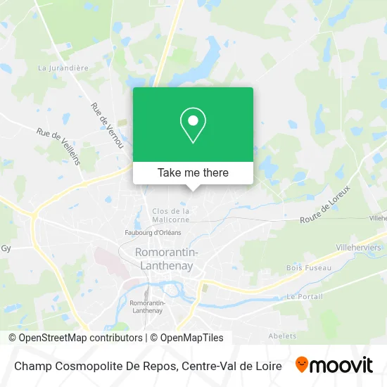 Champ Cosmopolite De Repos map