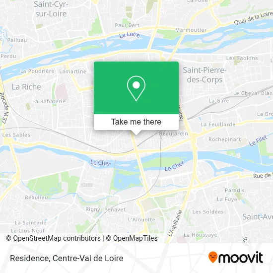 Résidence map