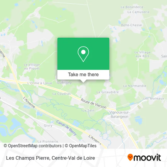 Les Champs Pierre map