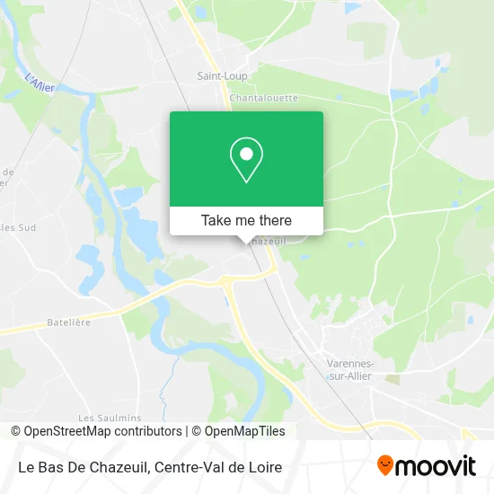 Le Bas De Chazeuil map