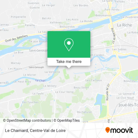Le Chamard map