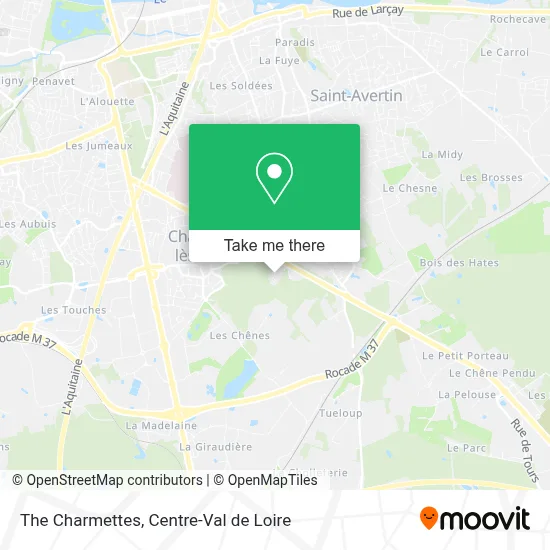 Les Charmettes map