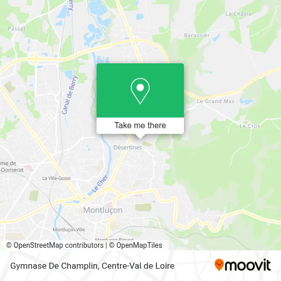 Gymnase De Champlin map
