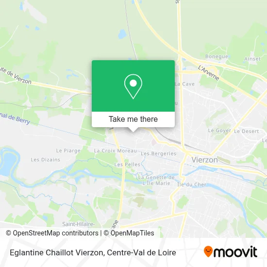 Eglantine Chaillot Vierzon map