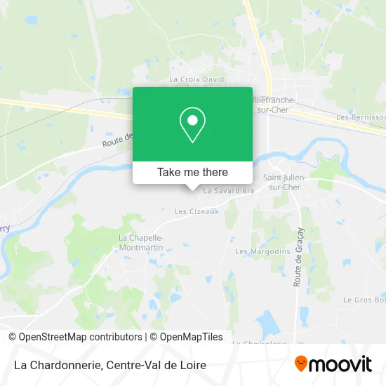 La Chardonnerie map