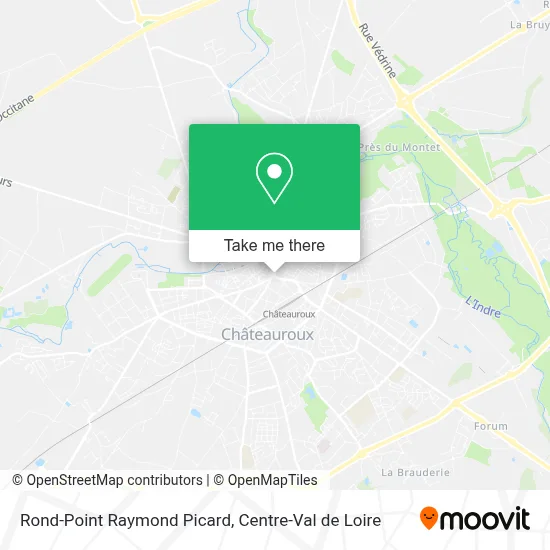 Mapa Rond-Point Raymond Picard