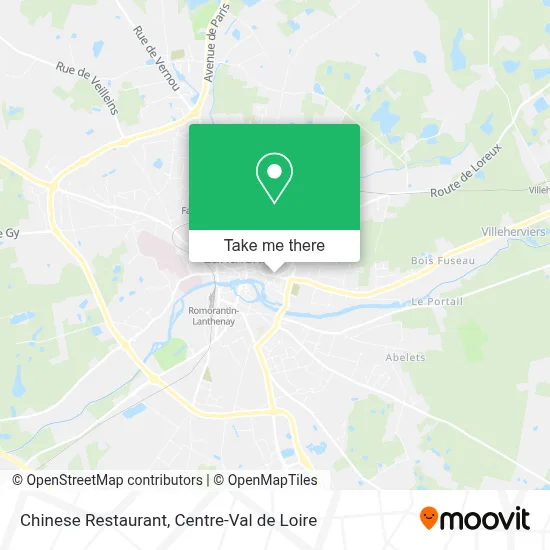 Restaurant Chinois map