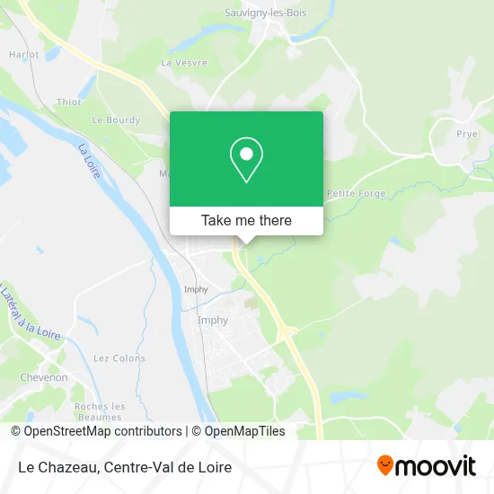 Le Chazeau map