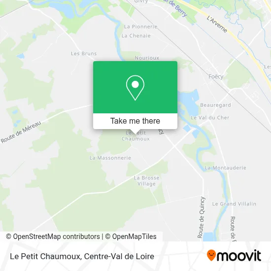 Le Petit Chaumoux map