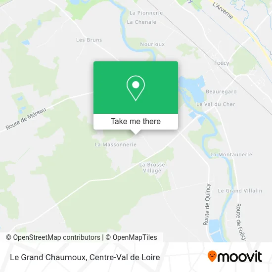 Le Grand Chaumoux map
