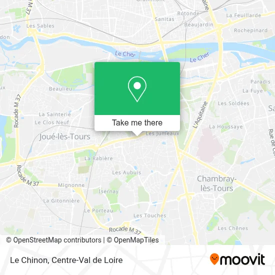 Le Chinon map