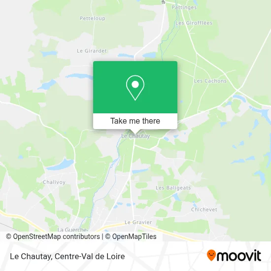 Le Chautay map