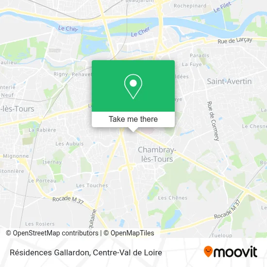 Résidences Gallardon map