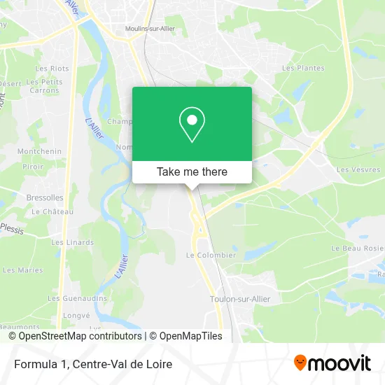 Formule 1 map