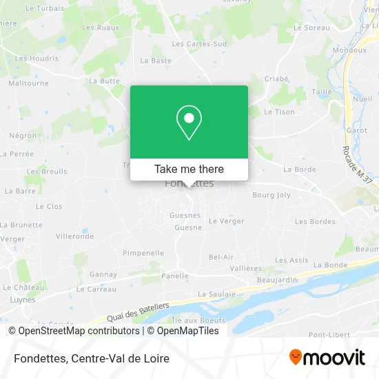 Fondettes map
