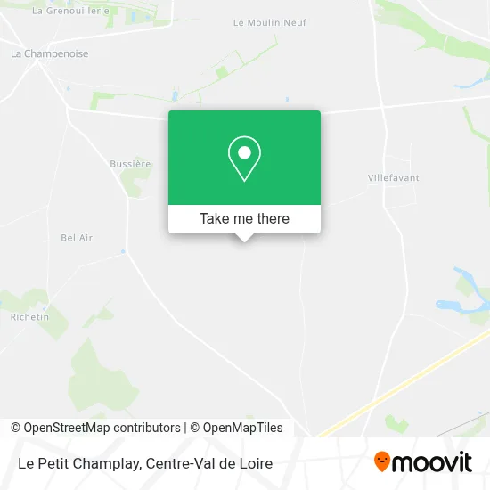 Le Petit Champlay map